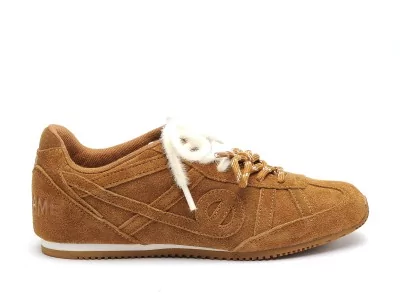 EVO RUN Marron Baskets Basses Femme