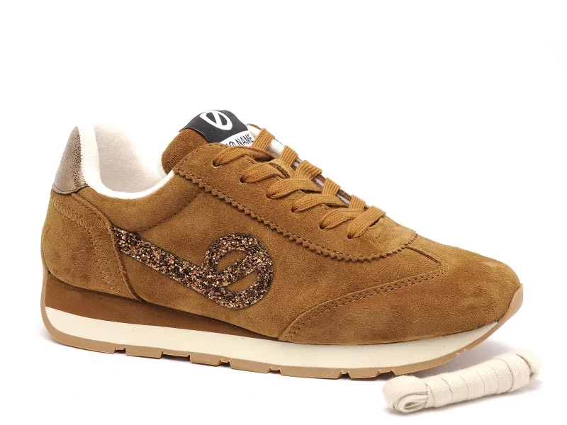 No Name CITY RU JOGGER Marron Baskets Basses Femme