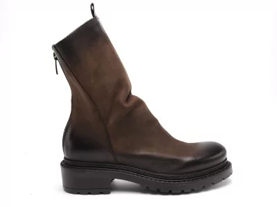 MA05 Marron Boots et Bottines à Talons Femme