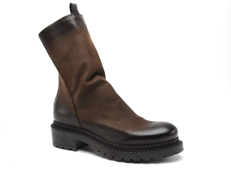 Metisse MA05 Marron Boots et Bottines à Talons Femme