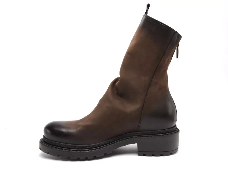 Metisse MA05 Marron Boots et Bottines à Talons Femme