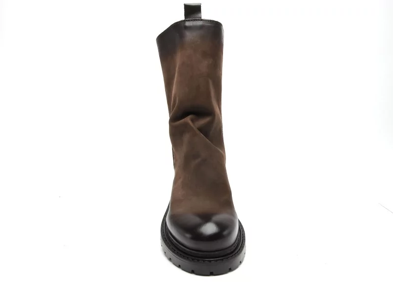 Metisse MA05 Marron Boots et Bottines à Talons Femme