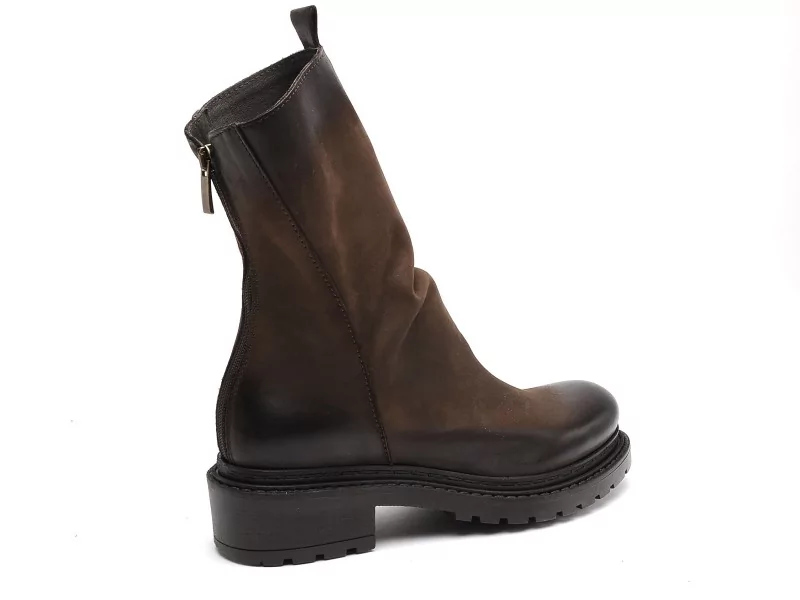 Metisse MA05 Marron Boots et Bottines à Talons Femme