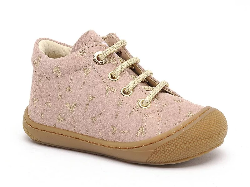 Naturino COCOON SUEDE PR GLIT Rose Bebe