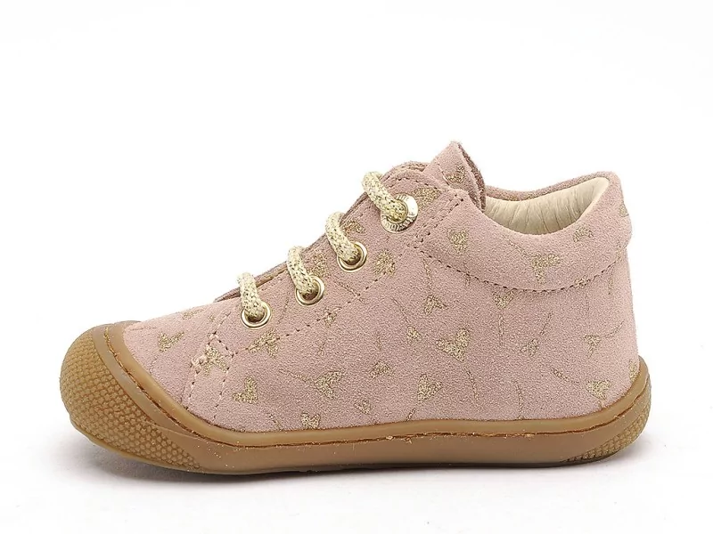 Naturino COCOON SUEDE PR GLIT Rose Bebe