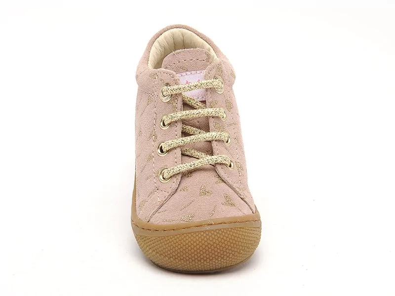 Naturino COCOON SUEDE PR GLIT Rose Bebe