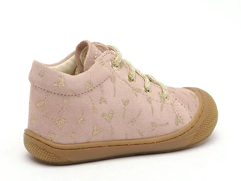 Naturino COCOON SUEDE PR GLIT Rose Bebe