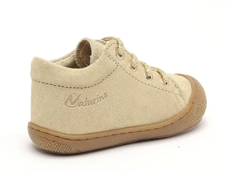 Naturino COCOON SUEDE GLITTER Or Bebe