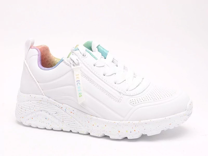 Skechers 310370L UNO Blanc Baskets Basses Fille