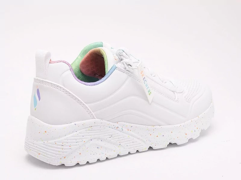 Skechers 310370L UNO Blanc Baskets Basses Fille