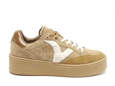 TURIN SERBO126510 Beige Baskets Basses Femme