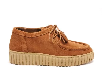 AMATHAY Marron Derbies Femme