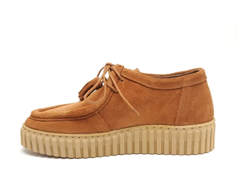 Coco Abricot AMATHAY Marron Derbies Femme