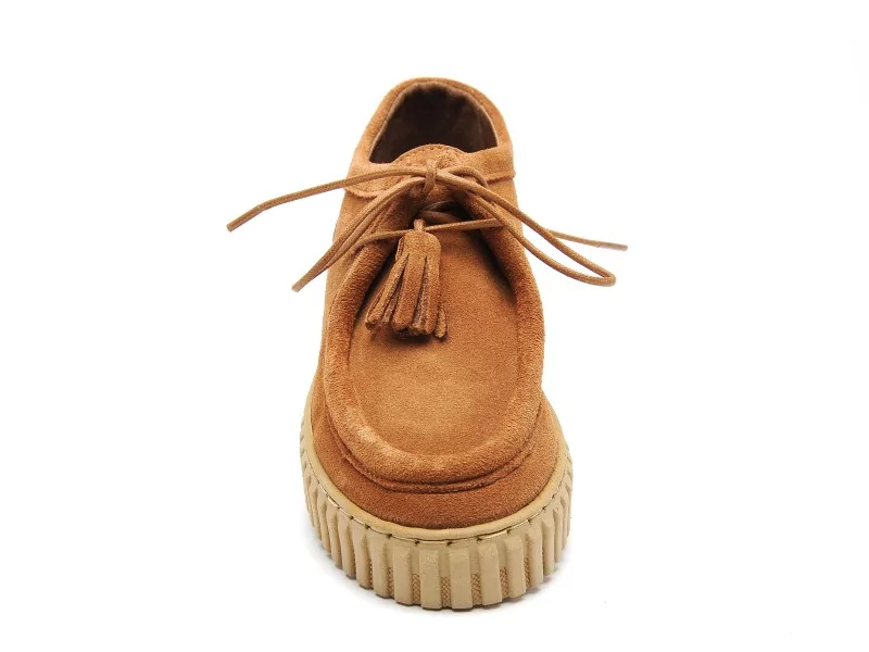 Coco Abricot AMATHAY Marron Derbies Femme