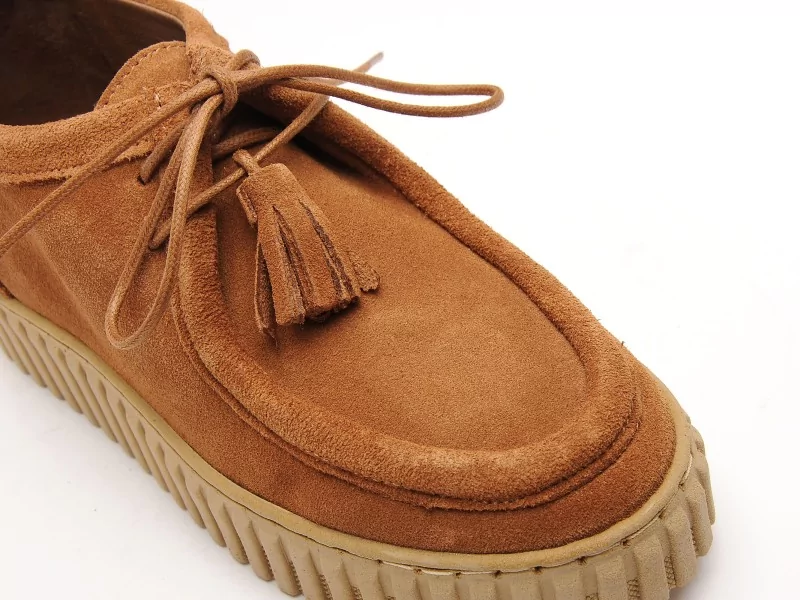 Coco Abricot AMATHAY Marron Derbies Femme