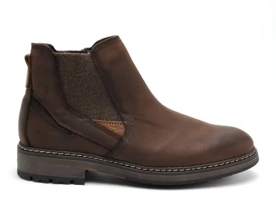 F1591 Marron Boots et Bottines Homme