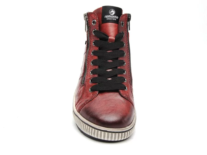 Remonte D0772 Rouge Basket Montante Femme