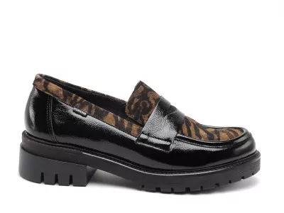 D9772NAZNA Noir Mocassins Femme