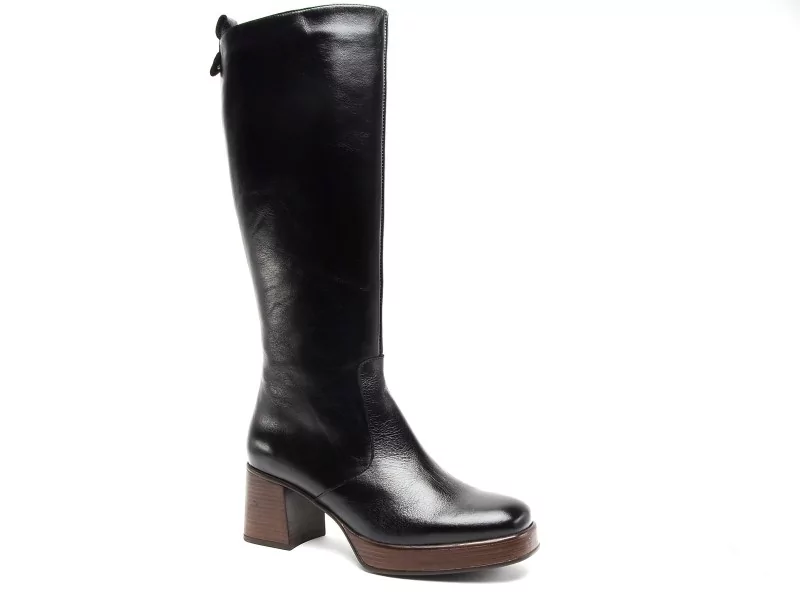 Dorking D9339AL Noir Bottes à Talons Femme