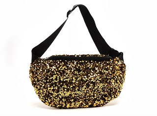 PIECES PCSTEPHANIA SEQUINS BUMBAG FC<br>Or