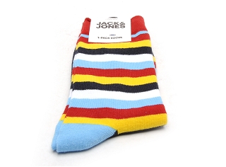 CHAUSSE PIED GEANT JACWIDE STRIPE SOCK:Rouge