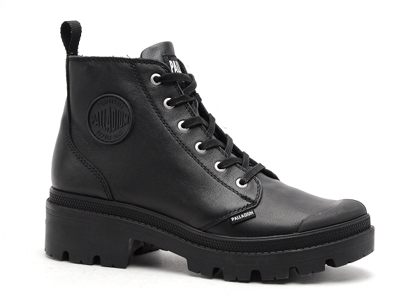 Palladium boots bottine plates pallabase leather noir2772201_2