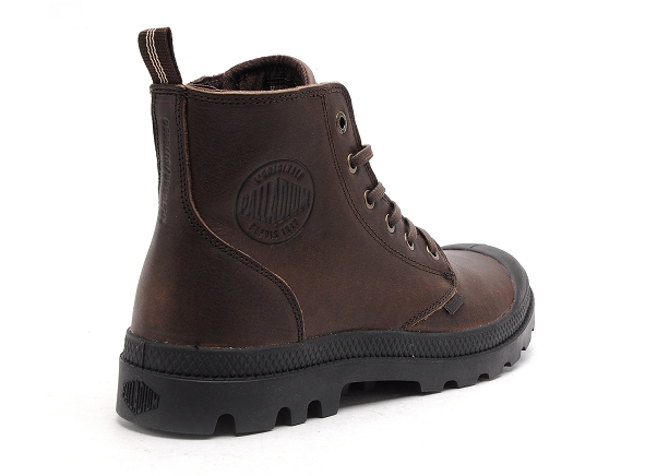 Palladium boots bottine pampa  zip leather marron2772601_5
