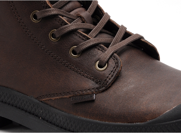 Palladium boots bottine pampa  zip leather marron2772601_6