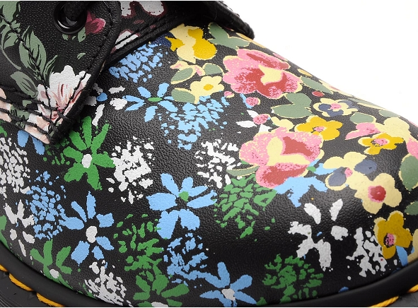 Dr martens boots bottine plates 1460 floral noir9452301_6