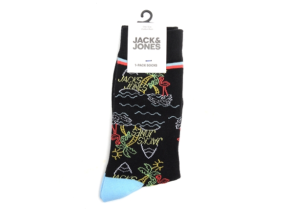 Jack and jones famille jacneon tropical socks noir