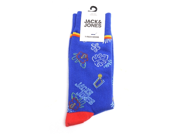 Jack and jones famille jacneon tropical socks bleu