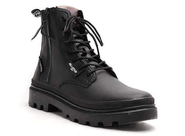 Palladium boots bottine plates pallatrooper zip noir9744201_2