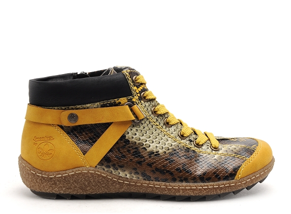 Rieker boots bottine plates l7527 jaune