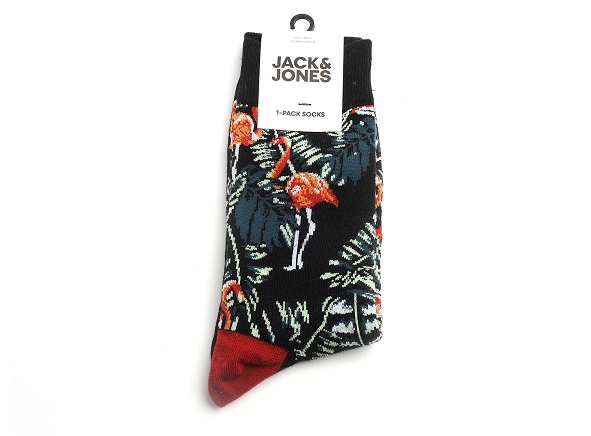 Jack and jones famille jacbird flower sock noir9905601_1