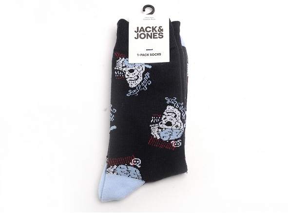 Jack and jones famille jactrip skulls sock bleu