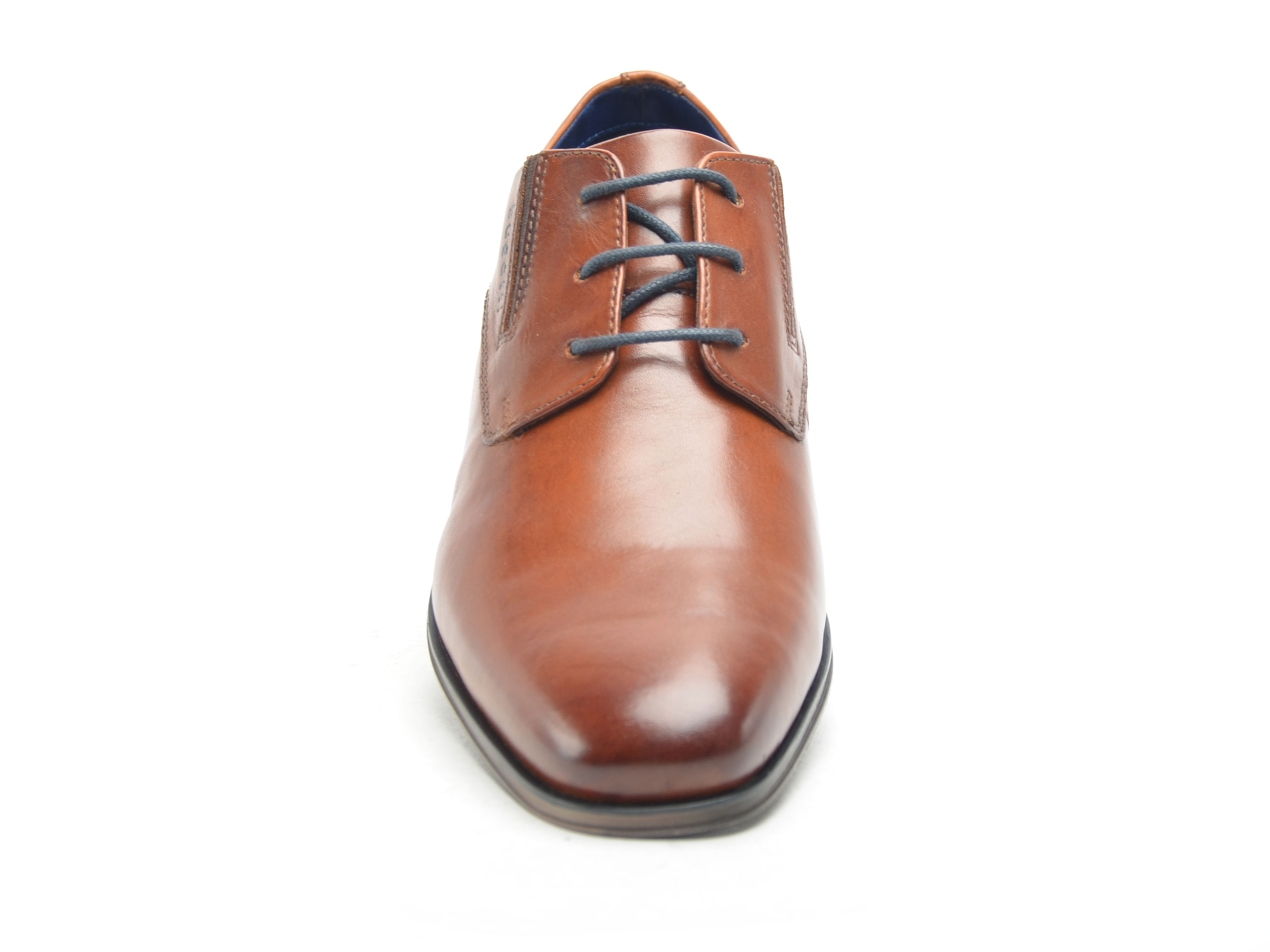 Chaussures Basses à Lacets Bugatti Pour Homme - Modèle 313-93908, Coloris Cognac/bleu Foncé, Taille 45