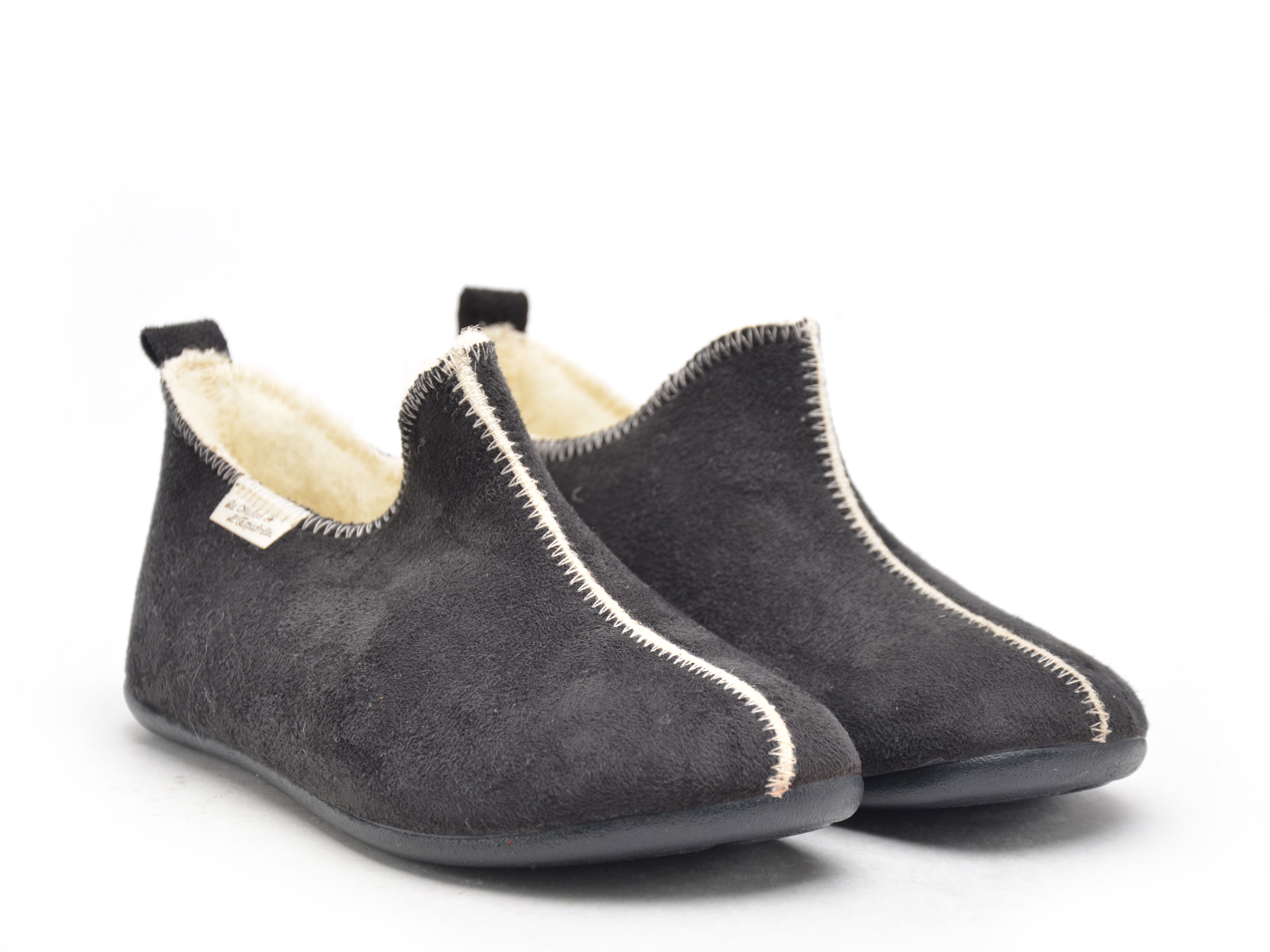 Chaussons 6030 8 F Noir Chaussons Femme La Maison De L Espadrille chaussons-6030-8-f-noir-chaussons-femme-la-maison-de-l-espadrille